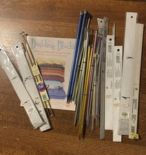 25 sets of new and gently used aluminum and wooden knitting needles Worth 100 