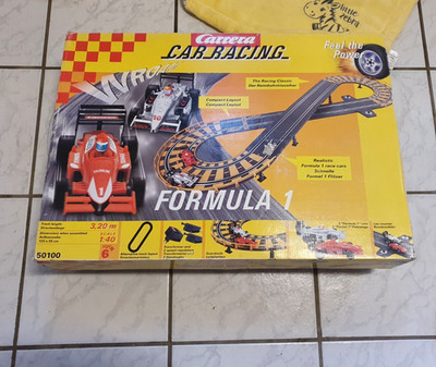 Carrera Car Racing 50100 Formula 1 Rennbahn Trafo Regler Schienen ohne Autos car