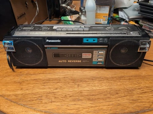 Vintage Panasonic Ambience RX-FM16 Stereo Cassette Recorder AM/FM Radio Boombox