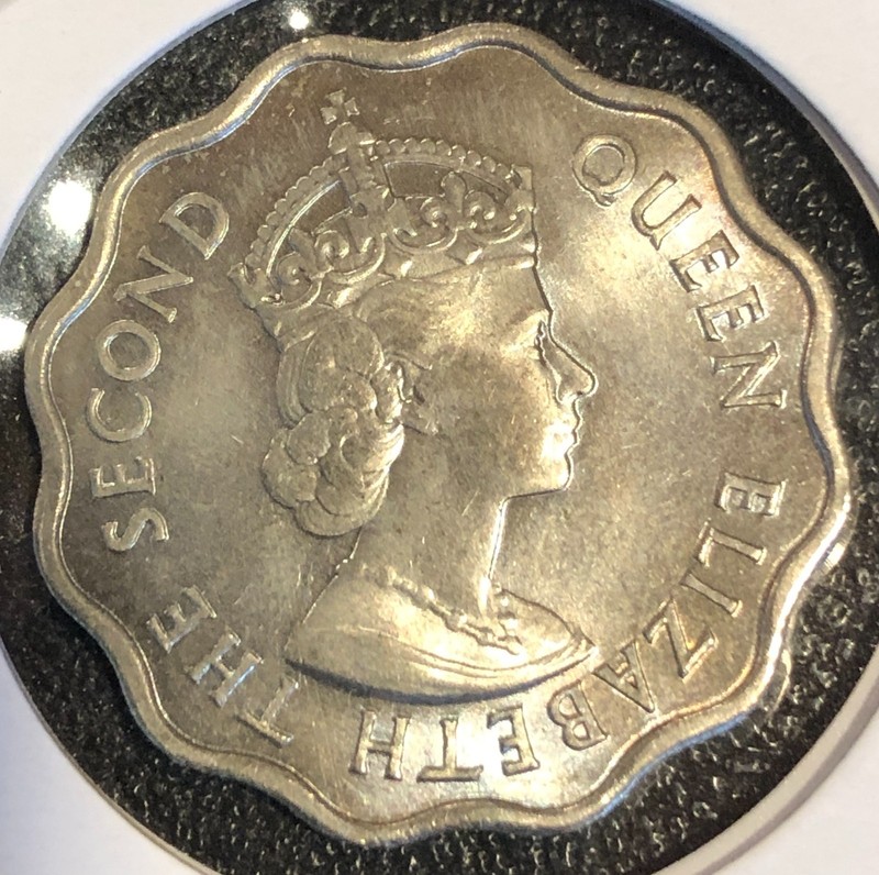1971 Mauritius Ten 10 Cents World Coin BU UNCIRCULATED!