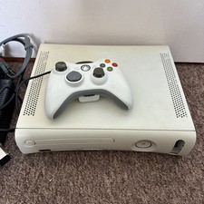 Xbox 360 White With Wired Controller And Wires, Has Red Ring Of Death