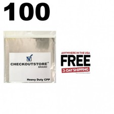 100 COS Clear Plastic CPP for 12" Vinyl 33 RPM Records Inner Sleeves  1-3 DAY