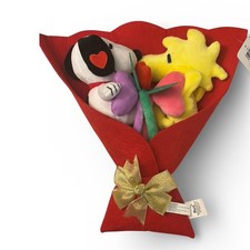 SNOOPY WOODSTOCK Peanuts 13" Plush Valentine's Day Bouquet 2026 New