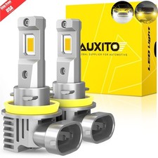 Auxito H11 H8 H9 H16jp Led Fog Light Driving Bulbs White 6000k Super Bright 100w
