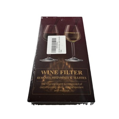Wine filter removes histamines and sulfites 8 pack New factory sealed