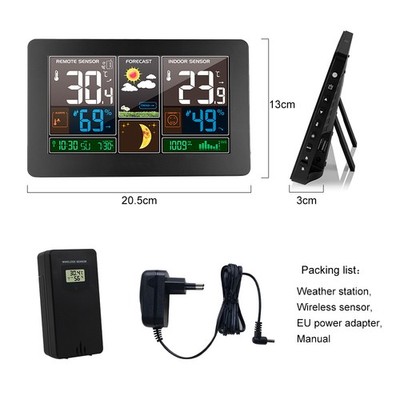 Digital LCD Weather Station Wireless Thermometer Hygrometer Home Forecast