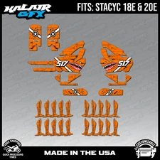 Graphics Kit for STACYC 18E 20E Electric Bike (All Years) Predator - Orange