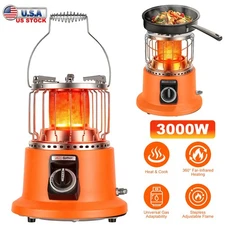 2 in 1 Portable Propane Heater and Stove Outdoor Camping Liquefied Gas Stove