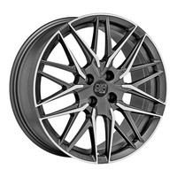 1X MSW (Oz) MSW 50/4 Matt Gun Metal Full Polished 7.0Jx17 4X108 ET32