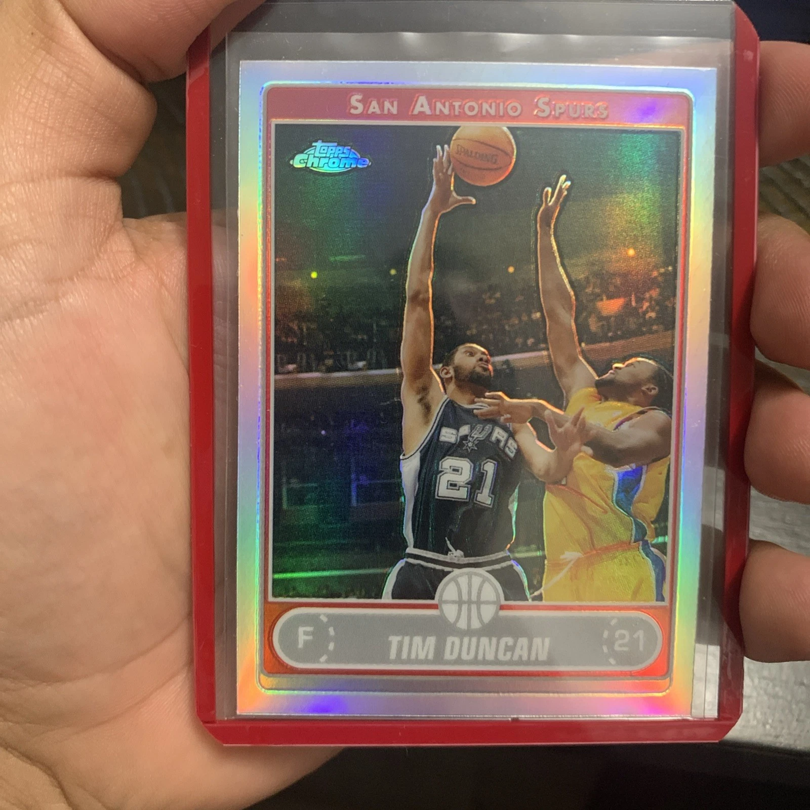 2006-07 Topps Chrome Refractor Tim Duncan