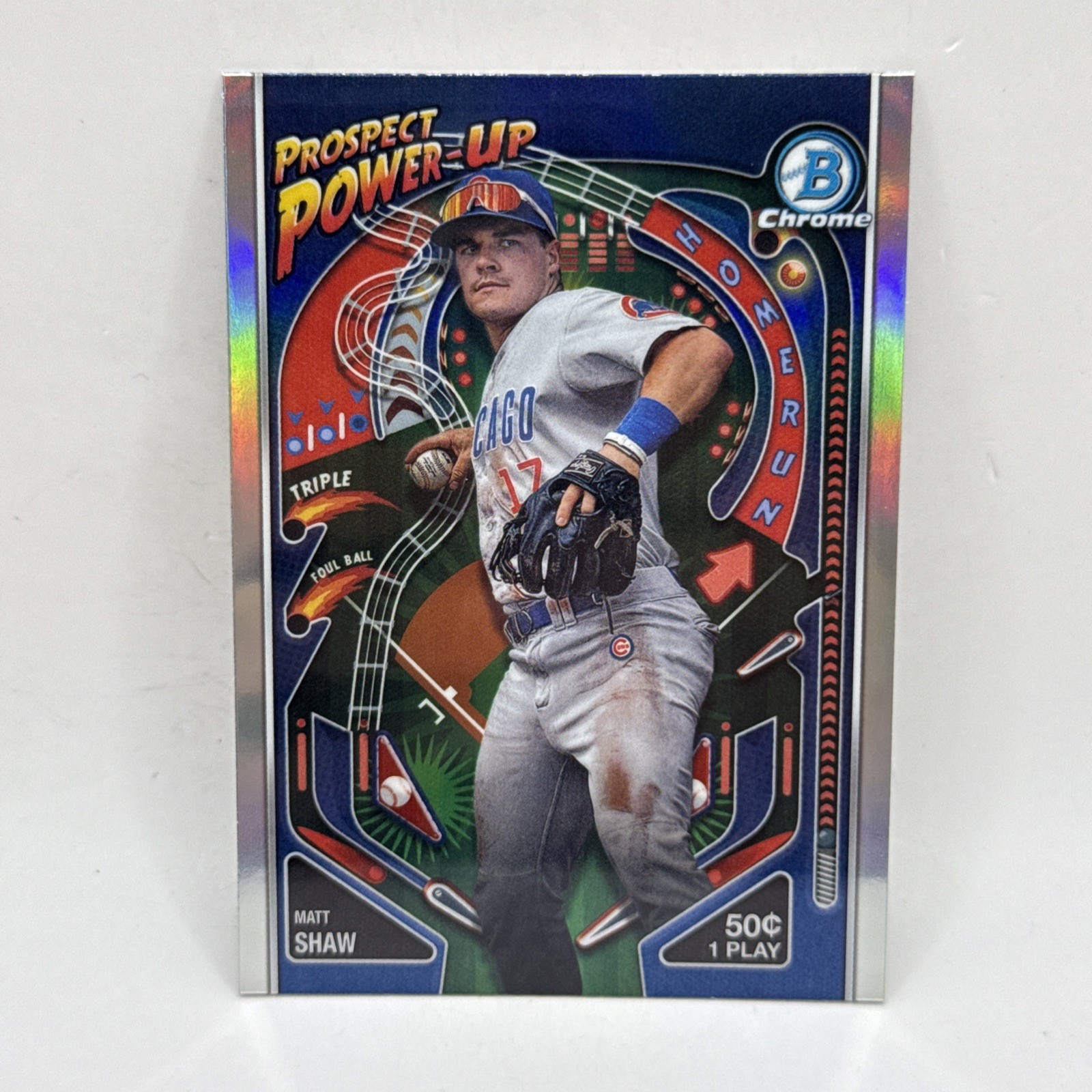 2024 Bowman Chrome MATT SHAW RC Prospect Power Up Refractor #PP-16 CUBS