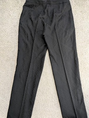 Versace Classic Wollhose schwarz griechisches Muster Größe 46