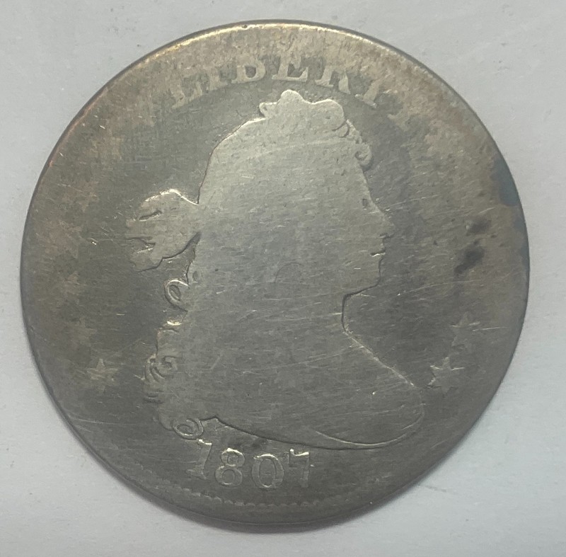 1807 Draped Bust Quarter - Rare - No Reserve