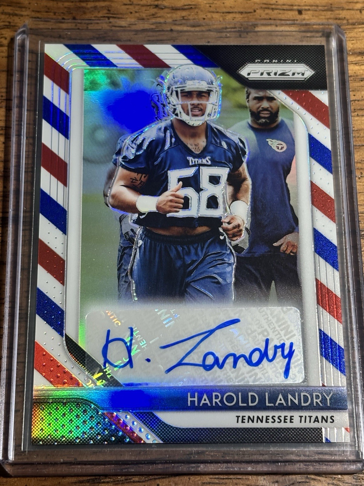Harold Landry Panini Prizm Rookie Autographs #HL Red/White/Blue
