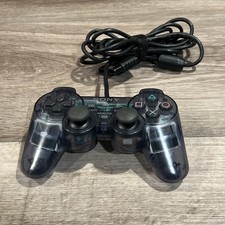 PS2 - Dual Shock 2 Analog - Clear Grey - Wired Controller