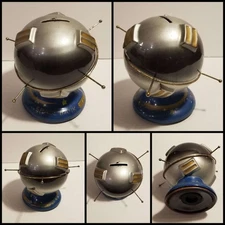 Late 1950s EXPLORER 1 SATELLITE Space Coin Bank With Antenna By Fred Roberts Co