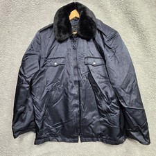 Vintage Blauer Police/ Guard Jacket Men  s Size 44L Blue Full Zip Insulated