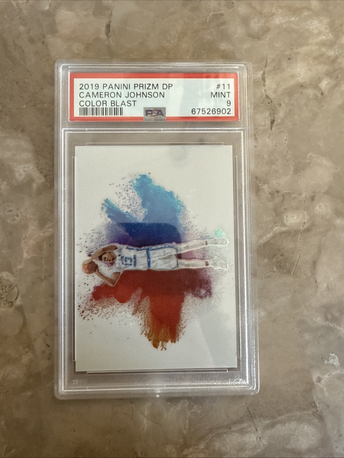 2019 Panini Prizm Draft Picks Cameron Johnson Color Blast Rookie SP#17