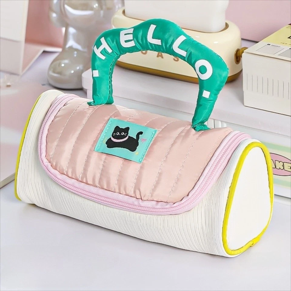 Multifunctional Colorblock Kitten Pencil Case Cat Pencil Pouch  Children - Image 4 of 4