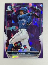 2023 1st Bowman Chrome Sapphire Adrian Pinto Purple /25 BCP250 Toronto Blue Jays