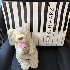 FAO Schwarz Exclusive Jellycat Bartholomew Oatus Bear Ice Cream   Rare Plush