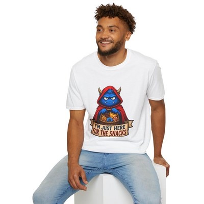 Cute Monster Fairy Tale Fantasy Snack Hooded Creature Unisex Softstyle T-Shirt