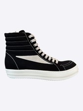 Rick Owens Black & White Vintage High Top Sneakers