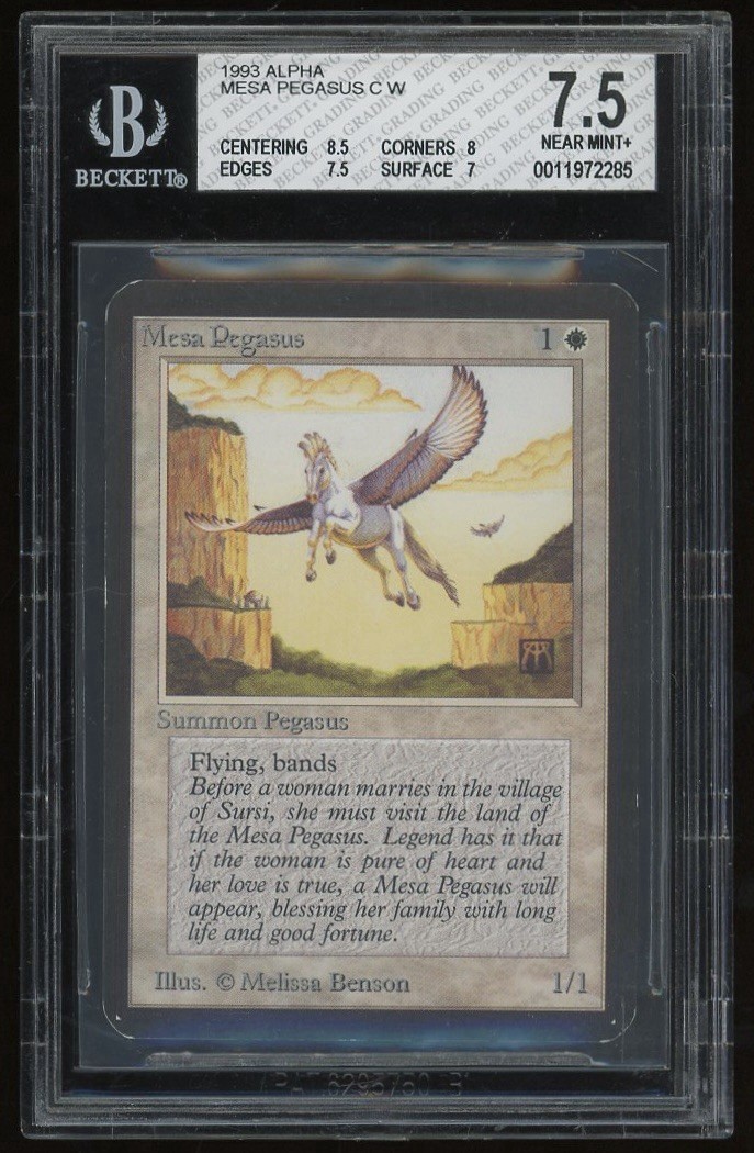 MTG Limited Edition Alpha 1993 Mesa Pegasus BGS 7.5 Old School 93/94