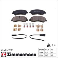 Zimmermann 24484.190.1 Bremsbelagsatz FüR Ford Transit FD FB FS FZ FC FA FM FN