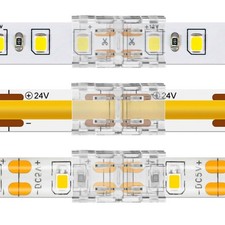20Pack 2Pin LED Strip Connectors for 8mm Waterproof or Bare Board COB/SMD Sin...