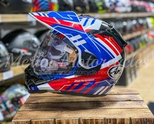 Casco Arai Tour-X5 Trail Blu Doppio Sport Moto Touring Avventura