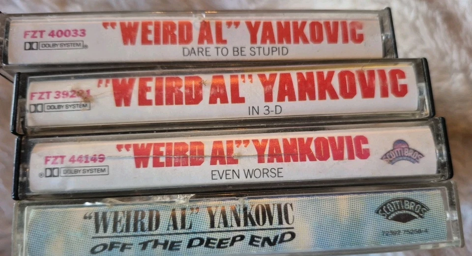 Странный Эл Янкович кассеты лот из 4 в 3D, еще хуже, осмелиться быть глупым и глубокий  - Изображение 3 из 4