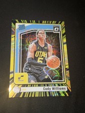 2024-25 Donruss Optic Cody Williams Rookie Electricity International /75 JAZZ