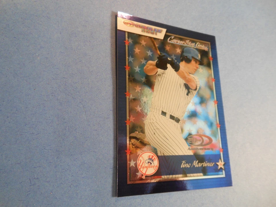 Donruss-Tino Martinez #116 2001 línea de estadísticas profesionales/229 Yankees de Nueva York Foto 3 de 4
