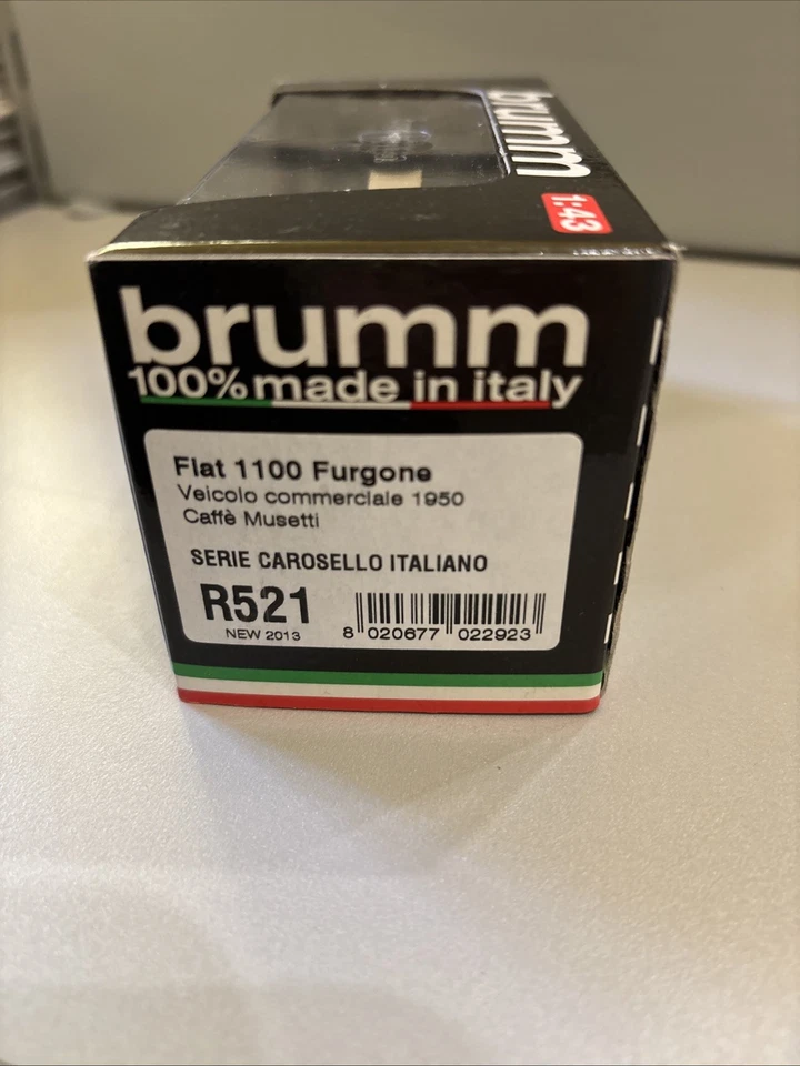Fiat 1100 Furgone Veicolo Comm 1950 Caffè Musetti Brumm R521 1:43 - Immagine 2 di 3