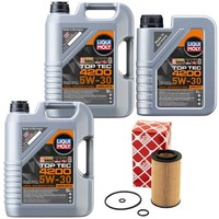 MotoröL Set 5W-30 Liqui Moly 11 Liter + ÖLfilter FüR Mercedes Sprinter 3,5-T 3-T