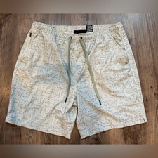 Eddie Bauer Men  s Volley Light Green Fish Swim Shorts Trunks. Size XL