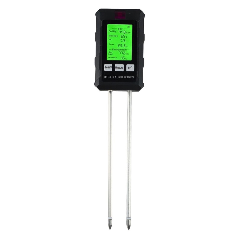 For Garden Soil Tester with Backlit Display for Temperature and pH ...