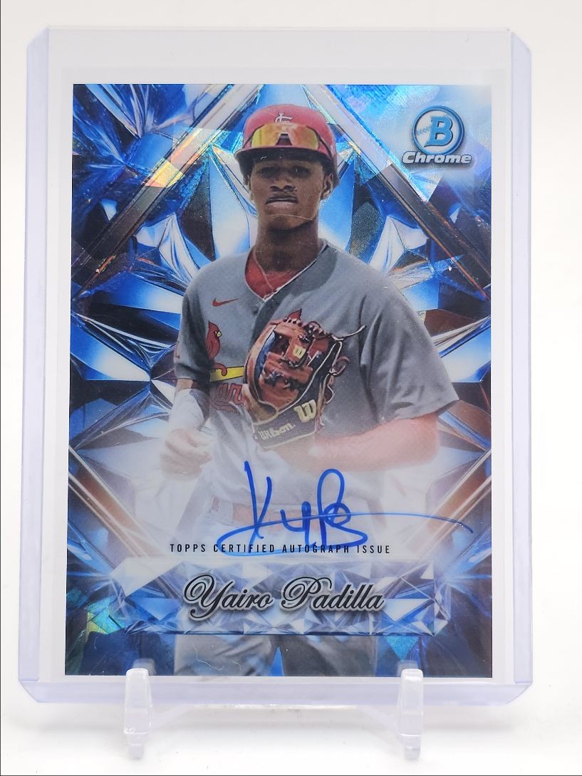 YAIRO PADILLA 2025 BOWMAN CHROME SAPPHIRE SELECTIONS AUTO Q3371