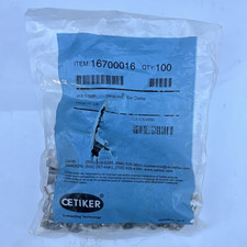 Oetiker 16700016 StepLess Ear Clamp 100 Pack Steel Zinc Plated