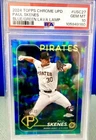 2024 Topps Chrome Update Paul Skenes Rookie Blue/Green Lava Lamp 53/125