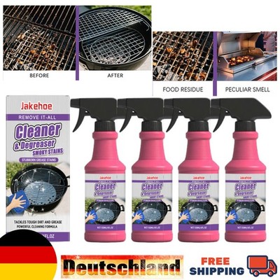 Fast-Acting Heavy Duty Grill Degreaser Spray, BBQ Cleaner for Outdoor Grills