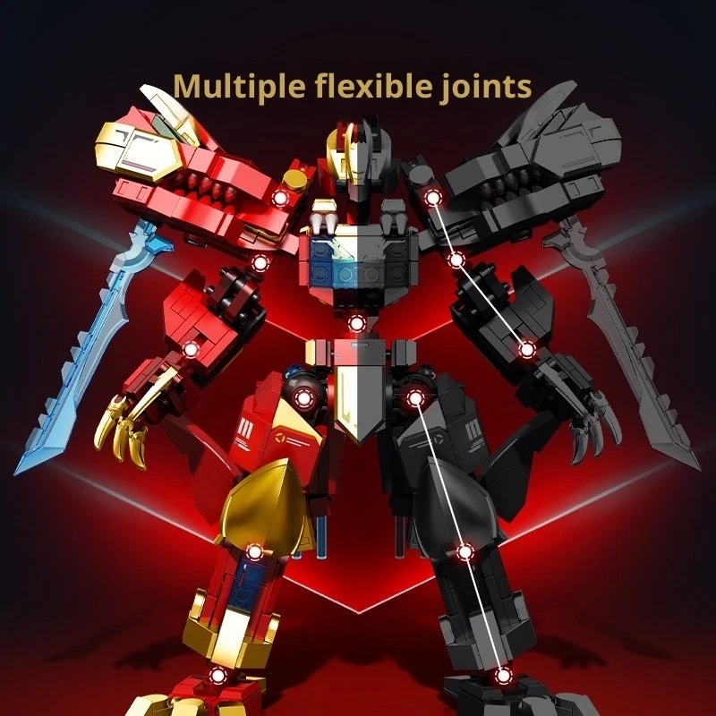 God of War Mecha Robot — Flame Warrior Building Blocks 🔥 - Image 3 of 4