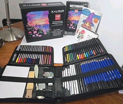 140 Pcs Drawing and Paint Art Set with Case