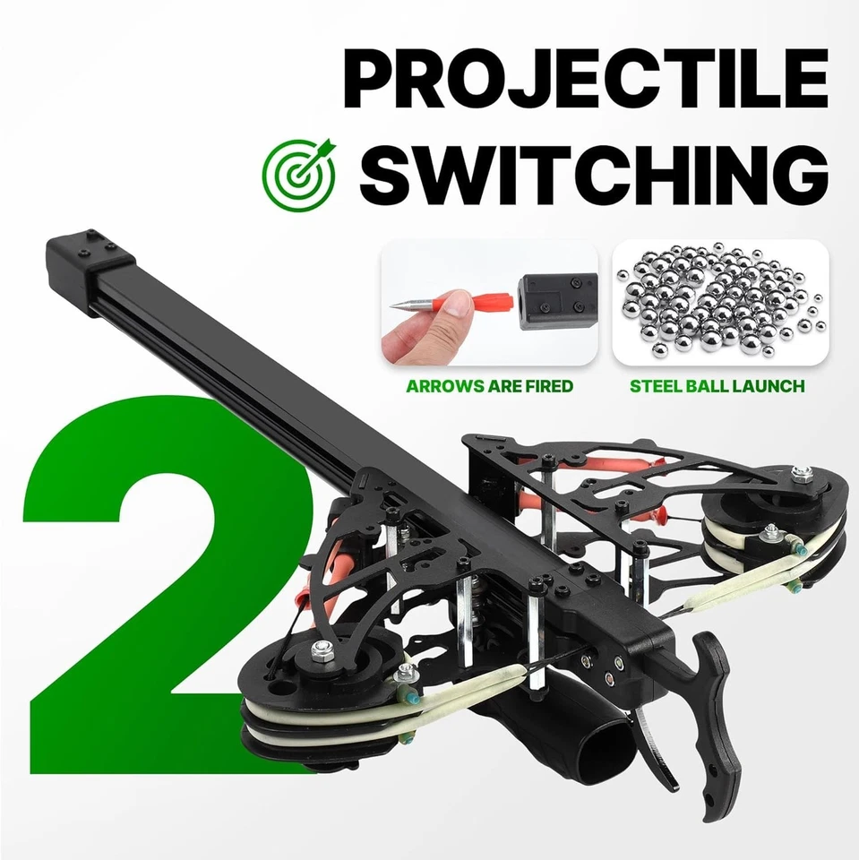 Compact Compound Bow Kit for Adults & Teens – 40 Rounds Repeating Sling Bow for - image 2 of 4