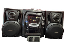 Panasonic SA-AK100 5 CD Stereo System Radio Cassette REMOTE – Tested Works RARE