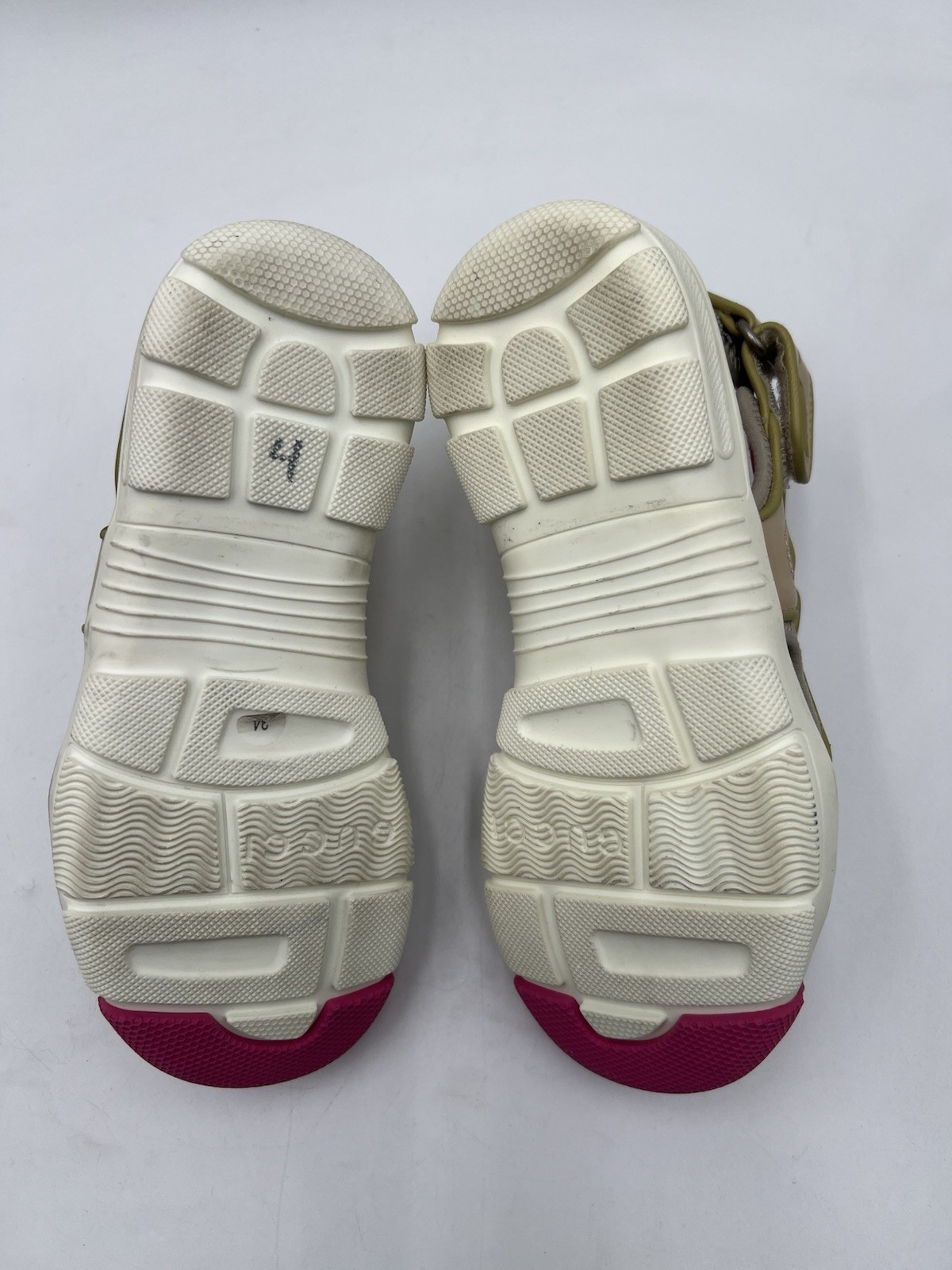 Women’s Gucci Tinsel Sport Sandals in beige mesh Size 34 thumbnail 6