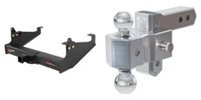 CURT Tow Package Trailer Hitch Class 5 & Ball Mount 2in Receiver - 15445 45364