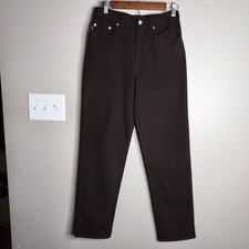VTG Lauren Ralph Lauren Brown Womens Size 4 Pants Stretch Preppy Equestrian 90s