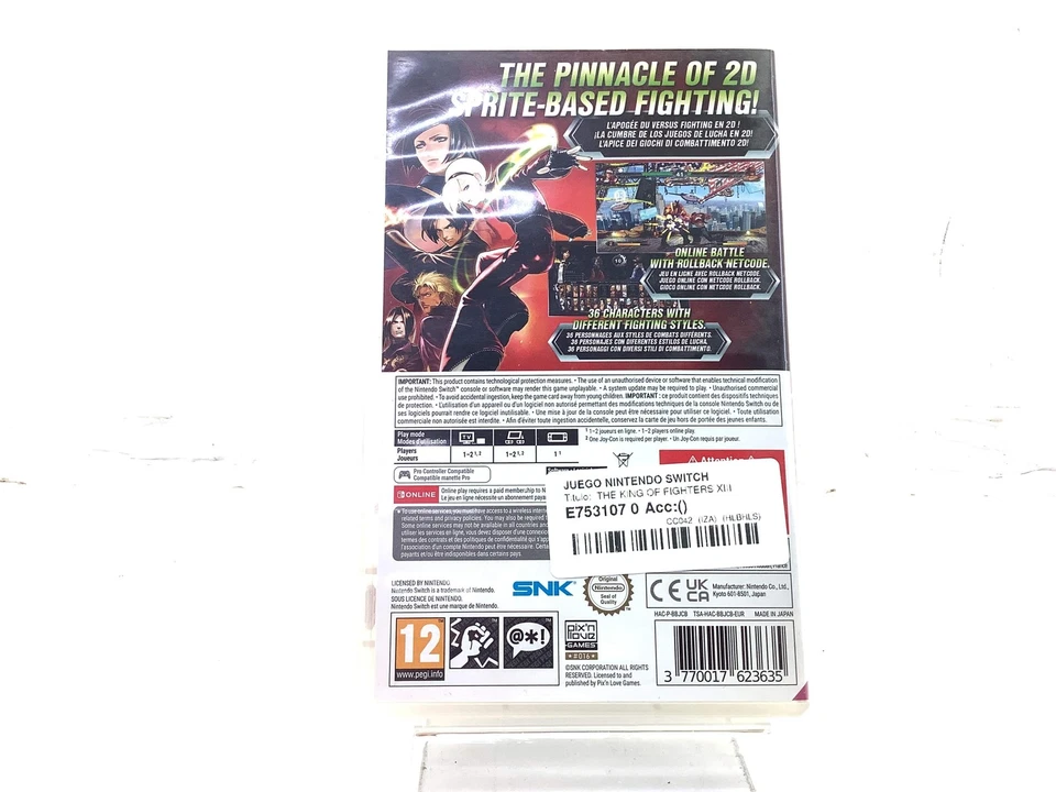 JUEGO NINTENDO SWITCH THE KING OF FIGHTERS XIII N-SWITCH 20372984, foto 2 de 4